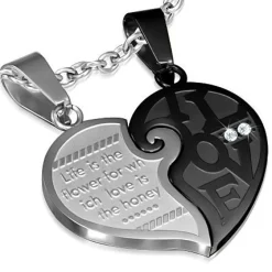 Love Words Jewellery - Parsmycken Halsband 2st I Love