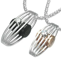 Love Words Jewellery - Parsmycken Halsband 2st Cylinder