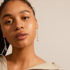 Pilgrim - Örhängen Willpower Vit