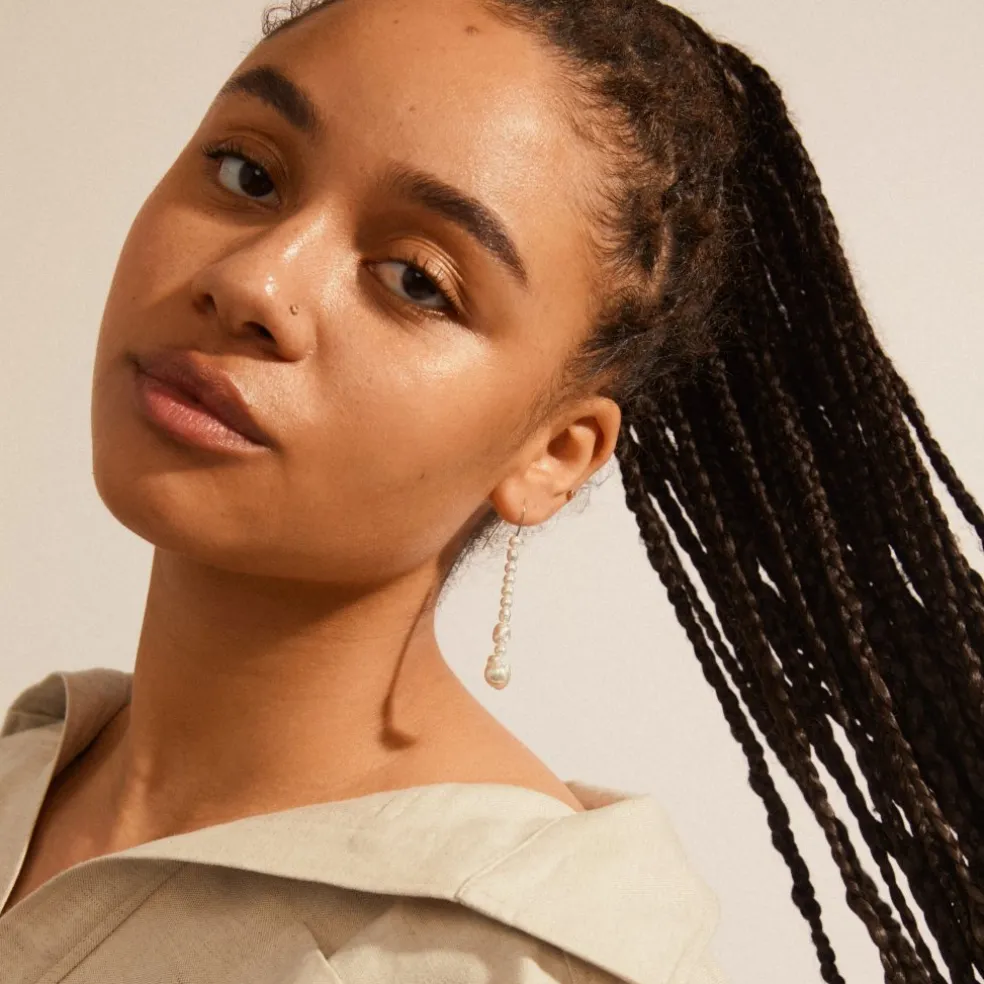 Pilgrim - Örhängen Willpower Vit