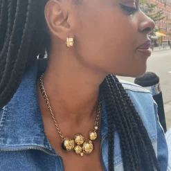 Sägen - Halsband Solar Cluster Guld