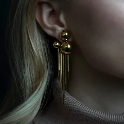 Sägen - Örhängen Solar Cluster Guld