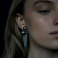 Sägen - Örhängen Solar Cluster Stål