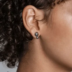 Sägen - Örhängen Solar Duo Stål