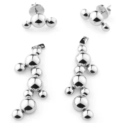 Sägen - Örhängen Stella Rain Stål