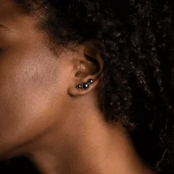 Sägen - Örhängen Stella Trio Stål