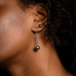 Sägen - Örhängen Uno Lång Stål