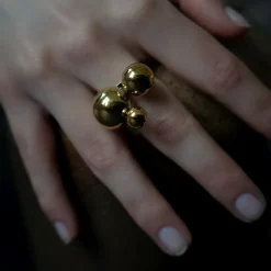 Sägen - Ring Solar Cluster Guld