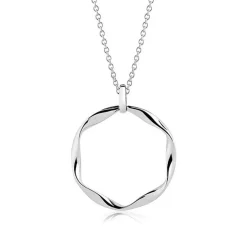 Sif Jakobs - Halsband Cetara Pianura Grande Silver Silver
