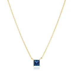 Sif Jakobs - Halsband Ellera Quadrato Guld Blå