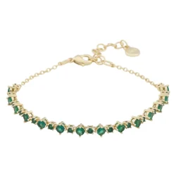 Snö of Sweden Armband Copenhagen Small Stone Grön