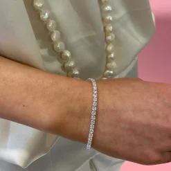 Snö of Sweden Armband Siri Stone Silver