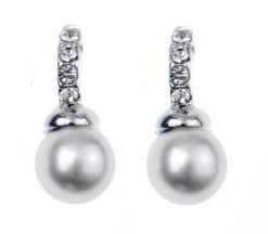 Snö of Sweden Örhängen Astrid Vit