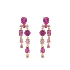 Snö of Sweden Örhängen Ellie Pendant Rosa