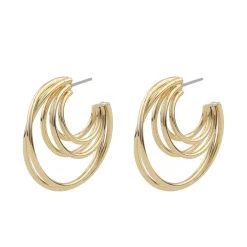 Snö of Sweden Örhängen Lio Big Guld