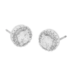 Snö of Sweden Örhängen Lou Round Silver