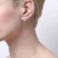 Snö of Sweden Örhängen Lou Round Silver