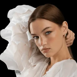 Snö of Sweden Örhängen Soap Pearl Oval Ring Guld