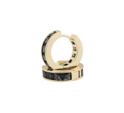 Snö of Sweden Örhängen Tina Stone Svart