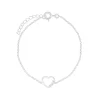 The Botilda - Armband Hjärtkontur Kristaller Silver