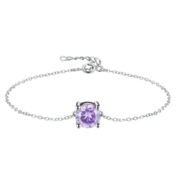 The Botilda - Armband Månadssten Juni Silver