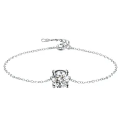 The Botilda - Armband Månadssten April Silver