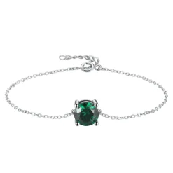 The Botilda - Armband Månadssten Maj Silver