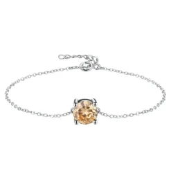 The Botilda - Armband Månadssten November Silver