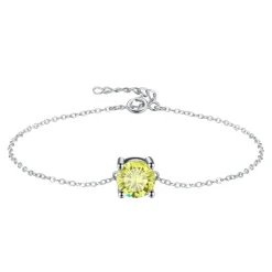 The Botilda - Armband Månadssten Augusti Silver