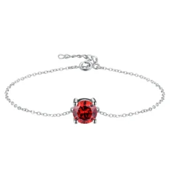 The Botilda - Armband Månadssten Januari Silver