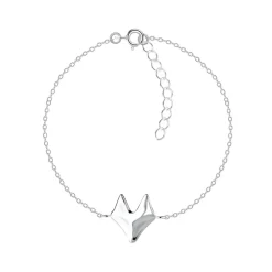 The Botilda - Armband Plain Räv Silver