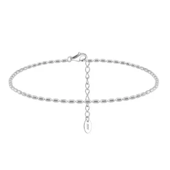 The Botilda - Fotlänk Rice Beads Silver