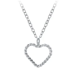 The Botilda - Halsband Hjärta Twist Silver