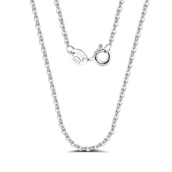 The Botilda - Halskedja Silver Anchor Link