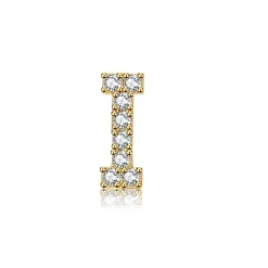 The Botilda - Örhänge Singel Bokstav I Kontur Guld