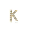 The Botilda - Örhänge Singel Bokstav K Kontur Guld