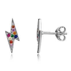 The Botilda - Örhängen Blixt Silver Mix