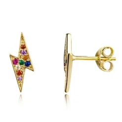 The Botilda - Örhängen Blixt Guld Mix