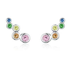 The Botilda - Örhängen Bubble Silver Mix