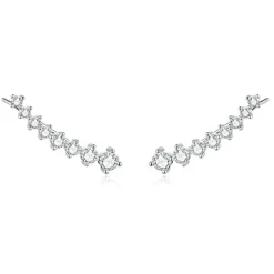 The Botilda - Örhängen Climber Tiffany Silver