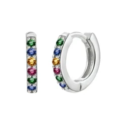 The Botilda - Örhängen Hoop XS Silver Mix