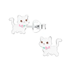 The Botilda - Örhängen Kattunge Vit