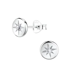 The Botilda - Örhängen Kompass Silver