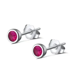 The Botilda - Örhängen Månadssten Mini Juli Silver