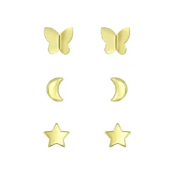 The Botilda - Örhängen 3-pack Guld Mix 2