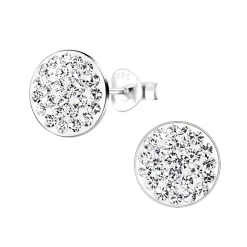 The Botilda - Örhängen Puck Kristall Silver