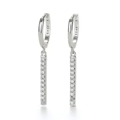 The Botilda - Örhängen Ring Line Silver Klar