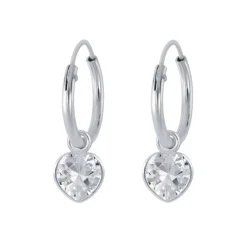 The Botilda - Örhängen Ring Hjärta Klar