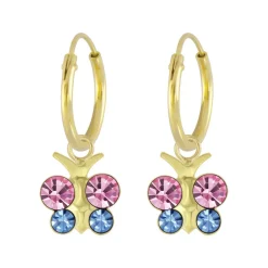 The Botilda - Örhängen Ring Fjäril Mix