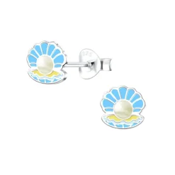 The Botilda - Örhängen Snäcka Turkose